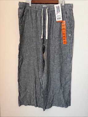 Roxy linen blend crop pant
